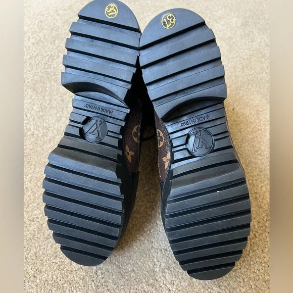 Louis Vuitton Black and Brown Women's Boots - Picture 6 of 7